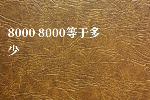 8000 8000等于多少_https://wap.ycdhulan.com_财务投资_第1张