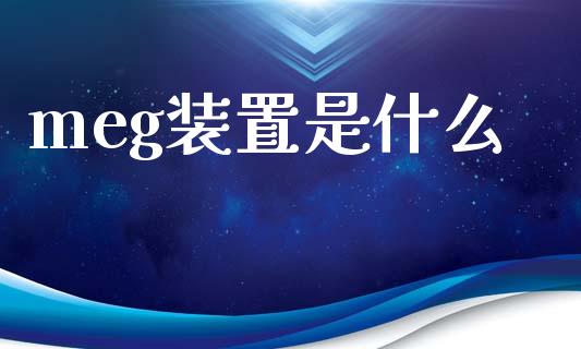 meg装置是什么_https://wap.ycdhulan.com_财务投资_第1张