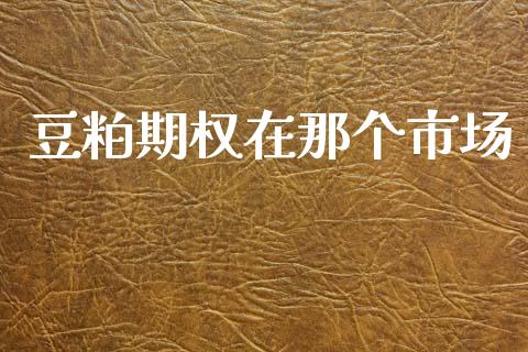 豆粕期权在那个市场_https://wap.ycdhulan.com_财经新闻_第1张