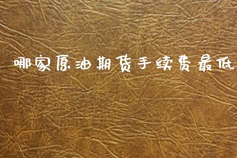 哪家原油期货手续费最低_https://wap.ycdhulan.com_金融咨询_第1张