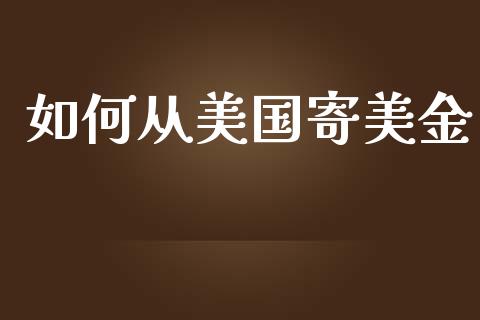 如何从美国寄美金_https://wap.ycdhulan.com_投资基金_第1张