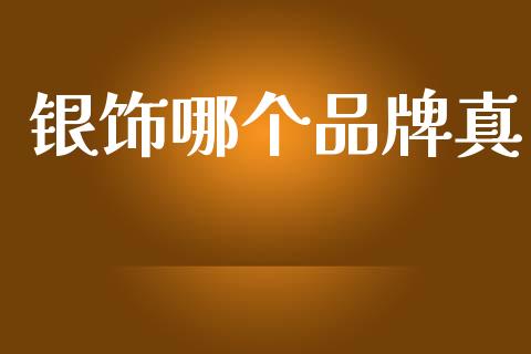 银饰哪个品牌真_https://wap.ycdhulan.com_国际财经_第1张