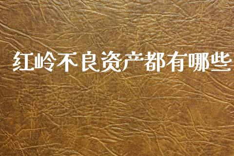 红岭不良资产都有哪些_https://wap.ycdhulan.com_货币市场_第1张