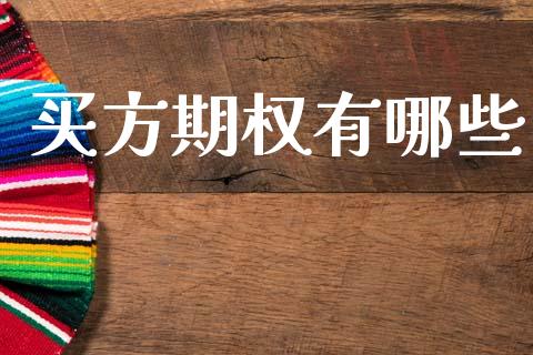 买方期权有哪些_https://wap.ycdhulan.com_国际财经_第1张