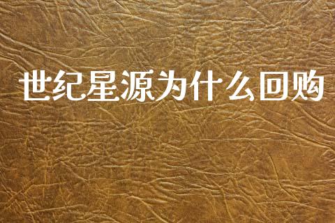 世纪星源为什么回购_https://wap.ycdhulan.com_国际财经_第1张