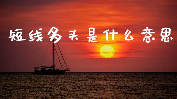 短线多头是什么意思_https://wap.ycdhulan.com_投资基金_第1张