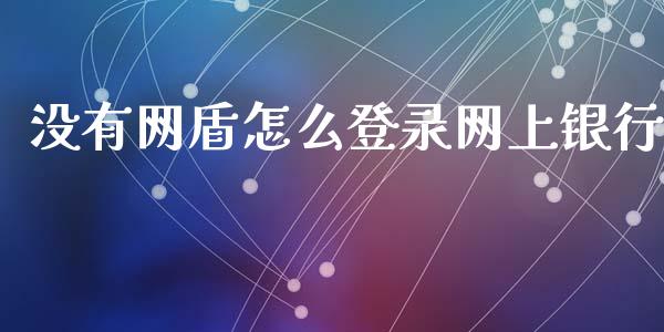没有网盾怎么登录网上银行_https://wap.ycdhulan.com_货币市场_第1张