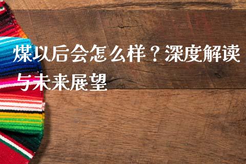 煤以后会怎么样？深度解读与未来展望_https://wap.ycdhulan.com_财经新闻_第1张
