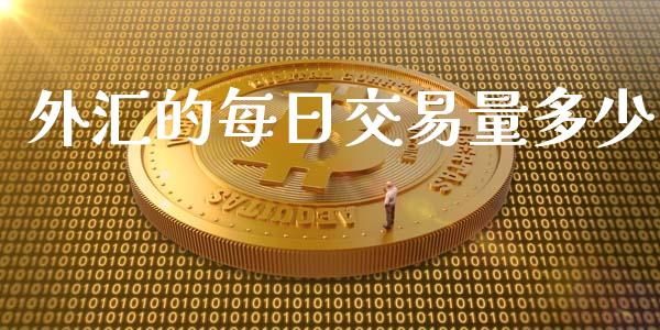 外汇的每日交易量多少_https://wap.ycdhulan.com_货币市场_第1张