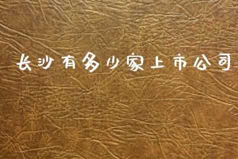 长沙有多少家上市公司_https://wap.ycdhulan.com_投资基金_第1张
