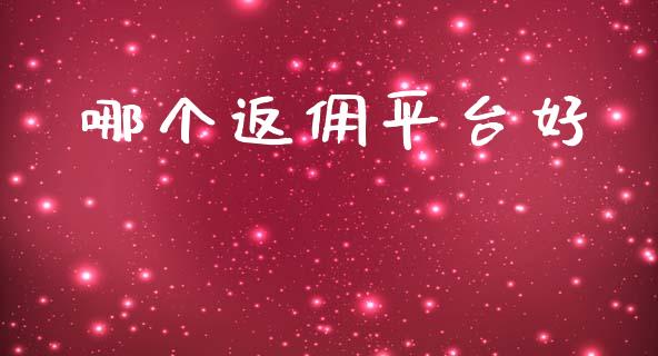 哪个返佣平台好_https://wap.ycdhulan.com_财经新闻_第1张