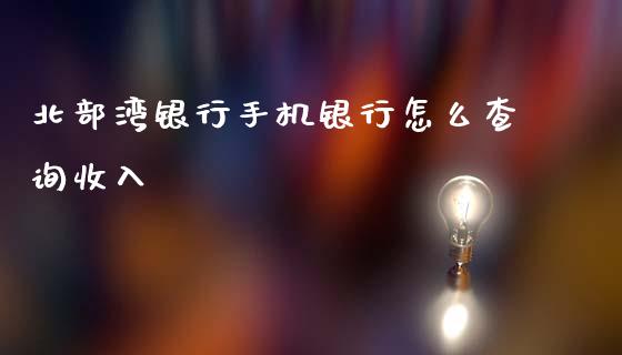 北部湾银行手机银行怎么查询收入_https://wap.ycdhulan.com_货币市场_第1张