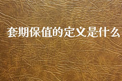 套期保值的定义是什么_https://wap.ycdhulan.com_财务投资_第1张