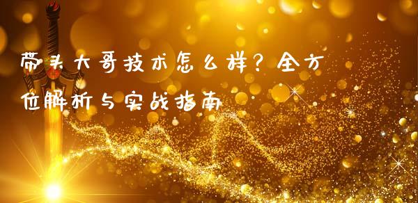 带头大哥技术怎么样？全方位解析与实战指南_https://wap.ycdhulan.com_财务投资_第1张