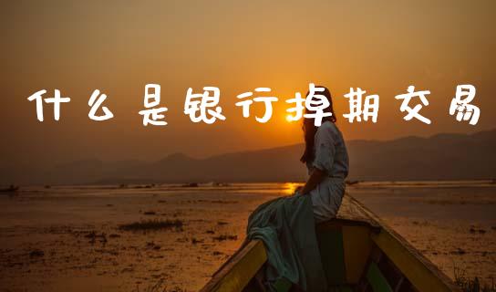 什么是银行掉期交易_https://wap.ycdhulan.com_财务投资_第1张