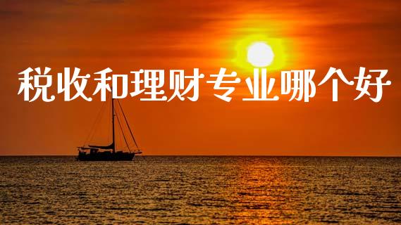税收和理财专业哪个好_https://wap.ycdhulan.com_国际财经_第1张