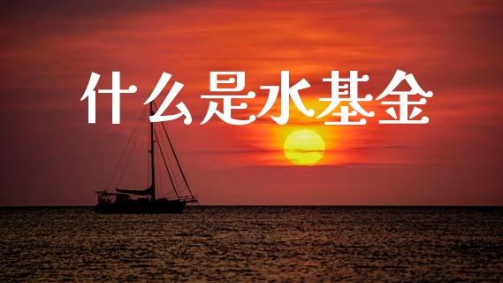 什么是水基金_https://wap.ycdhulan.com_金融咨询_第1张