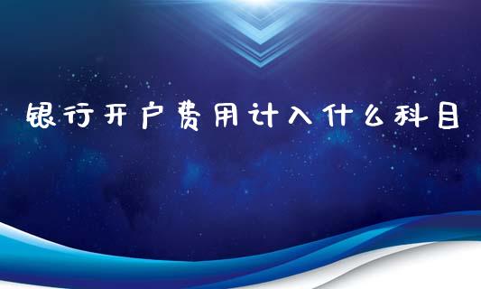 银行开户费用计入什么科目_https://wap.ycdhulan.com_金融咨询_第1张