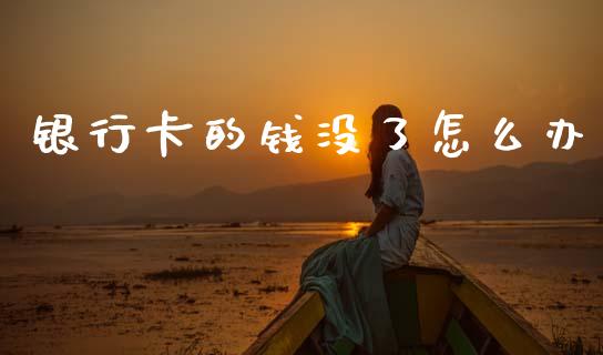 银行卡的钱没了怎么办_https://wap.ycdhulan.com_国际财经_第1张