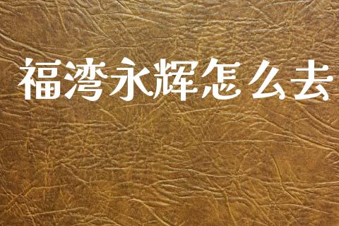 福湾永辉怎么去_https://wap.ycdhulan.com_财经新闻_第1张