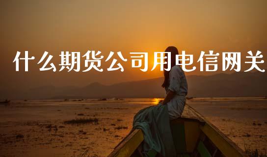 什么期货公司用电信网关_https://wap.ycdhulan.com_货币市场_第1张
