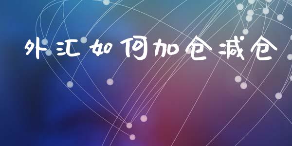 外汇如何加仓减仓_https://wap.ycdhulan.com_财务投资_第1张