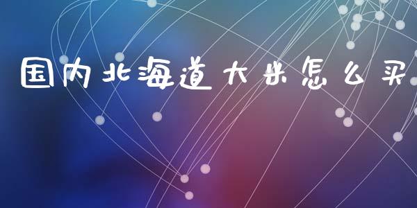 国内北海道大米怎么买_https://wap.ycdhulan.com_金融咨询_第1张