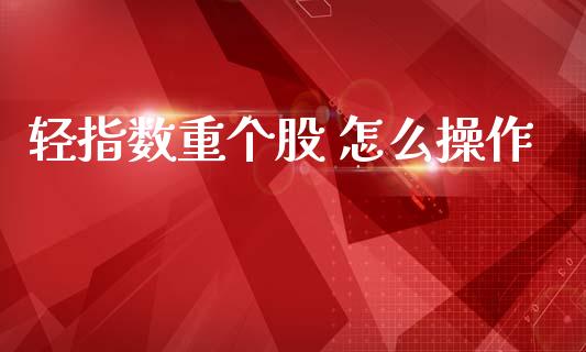 轻指数重个股 怎么操作_https://wap.ycdhulan.com_国际财经_第1张