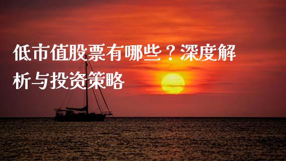 低市值股票有哪些？深度解析与投资策略_https://wap.ycdhulan.com_财务投资_第1张