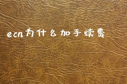 ecn为什么加手续费_https://wap.ycdhulan.com_金融咨询_第1张