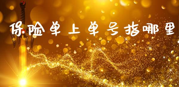 保险单上单号指哪里_https://wap.ycdhulan.com_货币市场_第1张