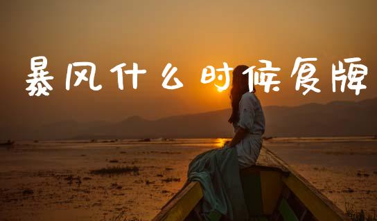 暴风什么时候复牌_https://wap.ycdhulan.com_财经新闻_第1张