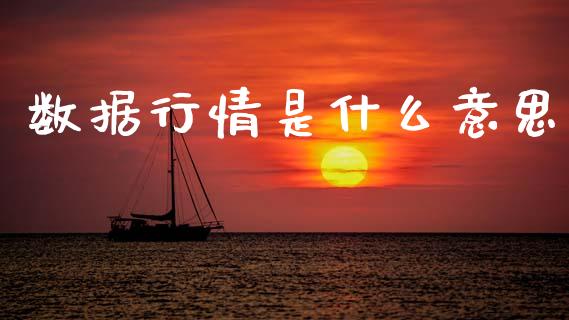 数据行情是什么意思_https://wap.ycdhulan.com_财经新闻_第1张