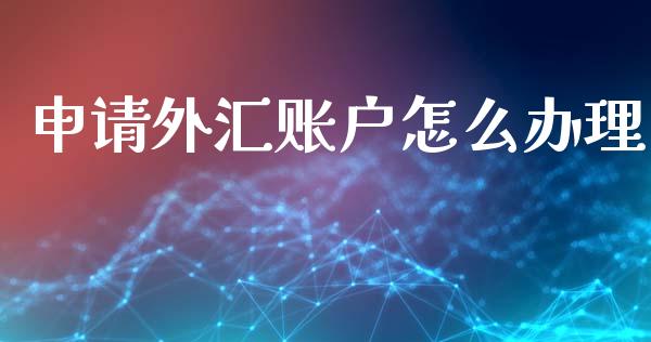 申请外汇账户怎么办理_https://wap.ycdhulan.com_金融咨询_第1张