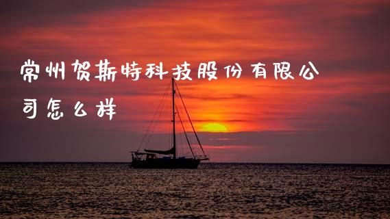 常州贺斯特科技股份有限公司怎么样_https://wap.ycdhulan.com_投资基金_第1张