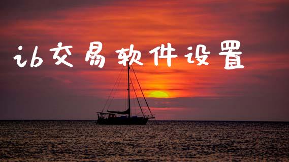 ib交易软件设置_https://wap.ycdhulan.com_财务投资_第1张