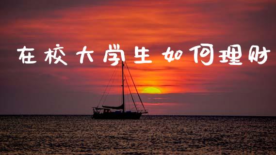 在校大学生如何理财_https://wap.ycdhulan.com_金融咨询_第1张