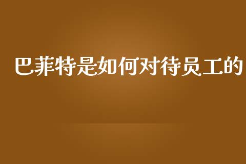 巴菲特是如何对待员工的_https://wap.ycdhulan.com_财务投资_第1张