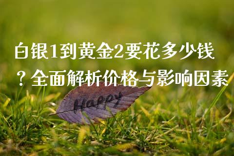 白银1到黄金2要花多少钱？全面解析价格与影响因素_https://wap.ycdhulan.com_国际财经_第1张