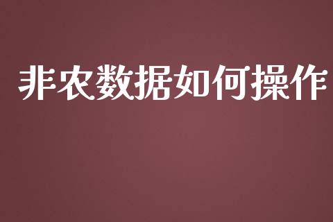 非农数据如何操作_https://wap.ycdhulan.com_货币市场_第1张