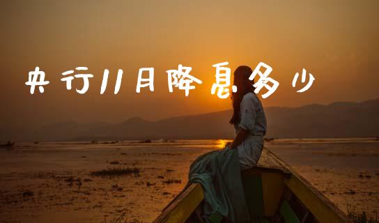 央行11月降息多少_https://wap.ycdhulan.com_国际财经_第1张