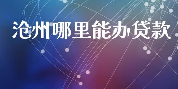 沧州哪里能办贷款_https://wap.ycdhulan.com_财务投资_第1张