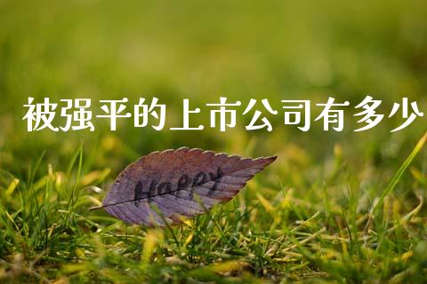 被强平的上市公司有多少_https://wap.ycdhulan.com_金融咨询_第1张