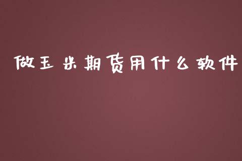 做玉米期货用什么软件_https://wap.ycdhulan.com_货币市场_第1张