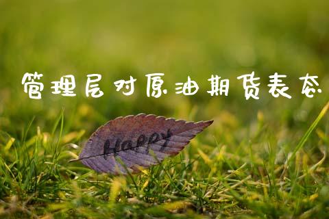管理层对原油期货表态_https://wap.ycdhulan.com_财务投资_第1张