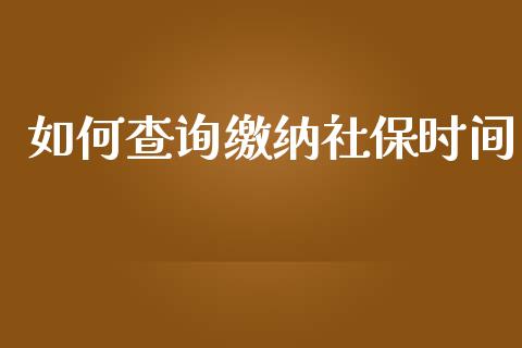 如何查询缴纳社保时间_https://wap.ycdhulan.com_金融咨询_第1张