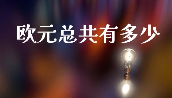 欧元总共有多少_https://wap.ycdhulan.com_国际财经_第1张