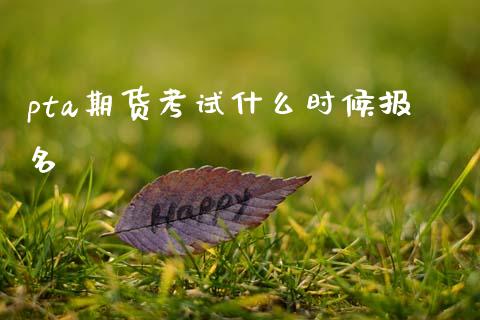 pta期货考试什么时候报名_https://wap.ycdhulan.com_财经新闻_第1张
