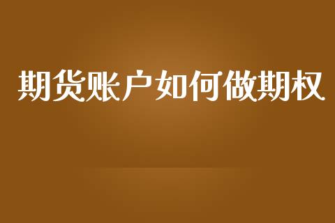 期货账户如何做期权_https://wap.ycdhulan.com_财务投资_第1张