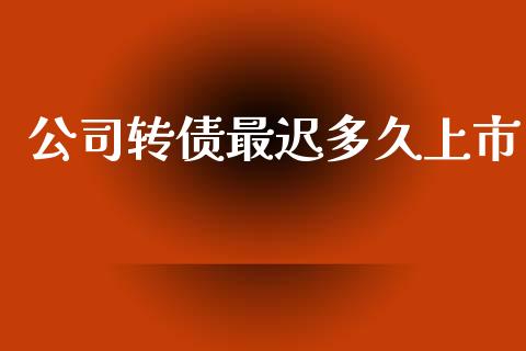 公司转债最迟多久上市_https://wap.ycdhulan.com_国际财经_第1张